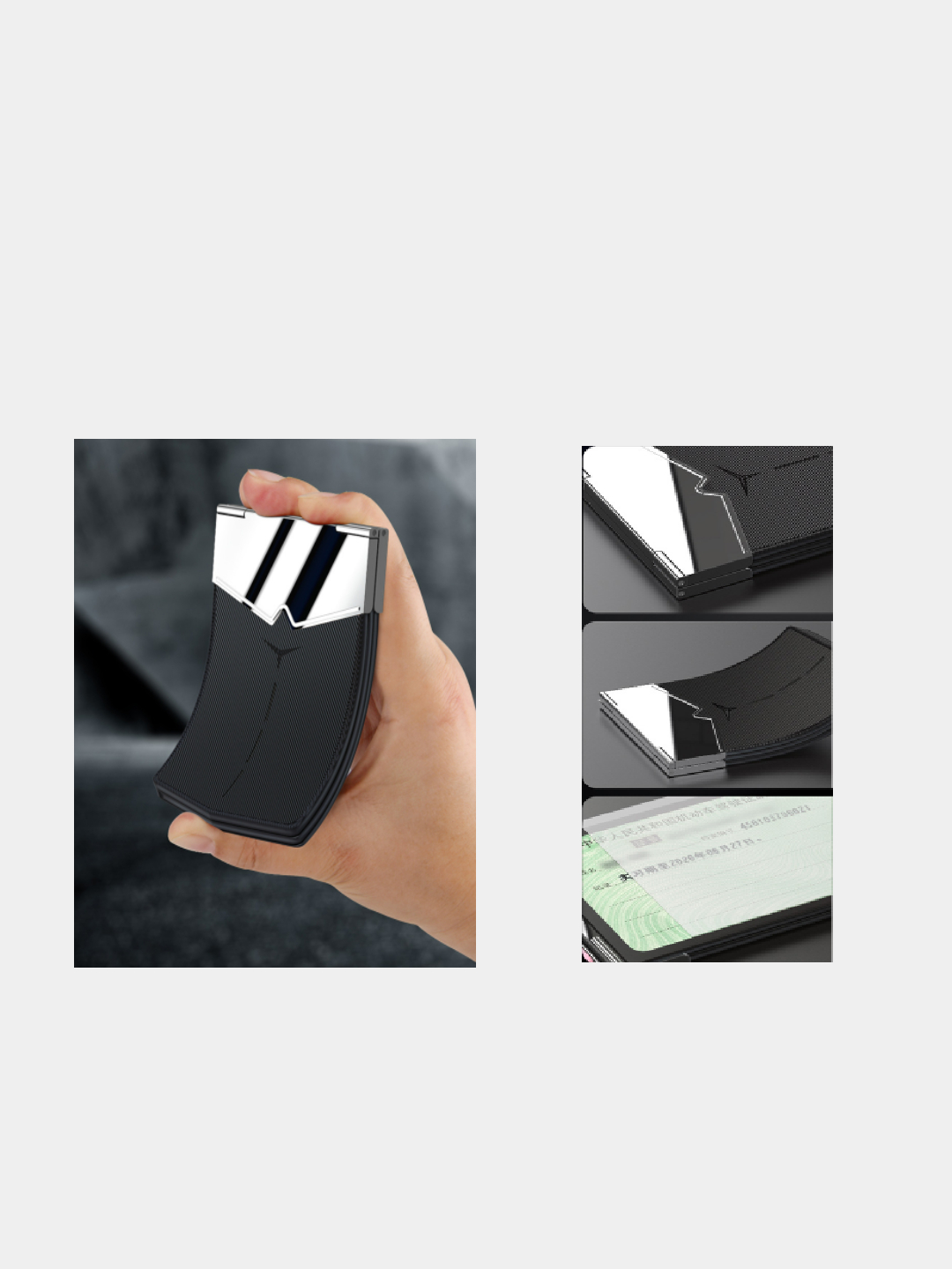 Холдер (обложка) для авто-документов и водительского удостоверения (черный с белой прострочкой)