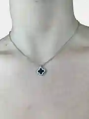 Серебряный подвеска Клевер двухстороняя