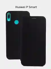 Черный чехол-книжка Huawei Honor 10 / P Smart 2019, Premium