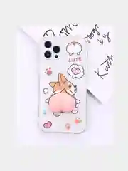 Бежевый чехол с антистрессом для iPhone 11 12/12Pro 7/8