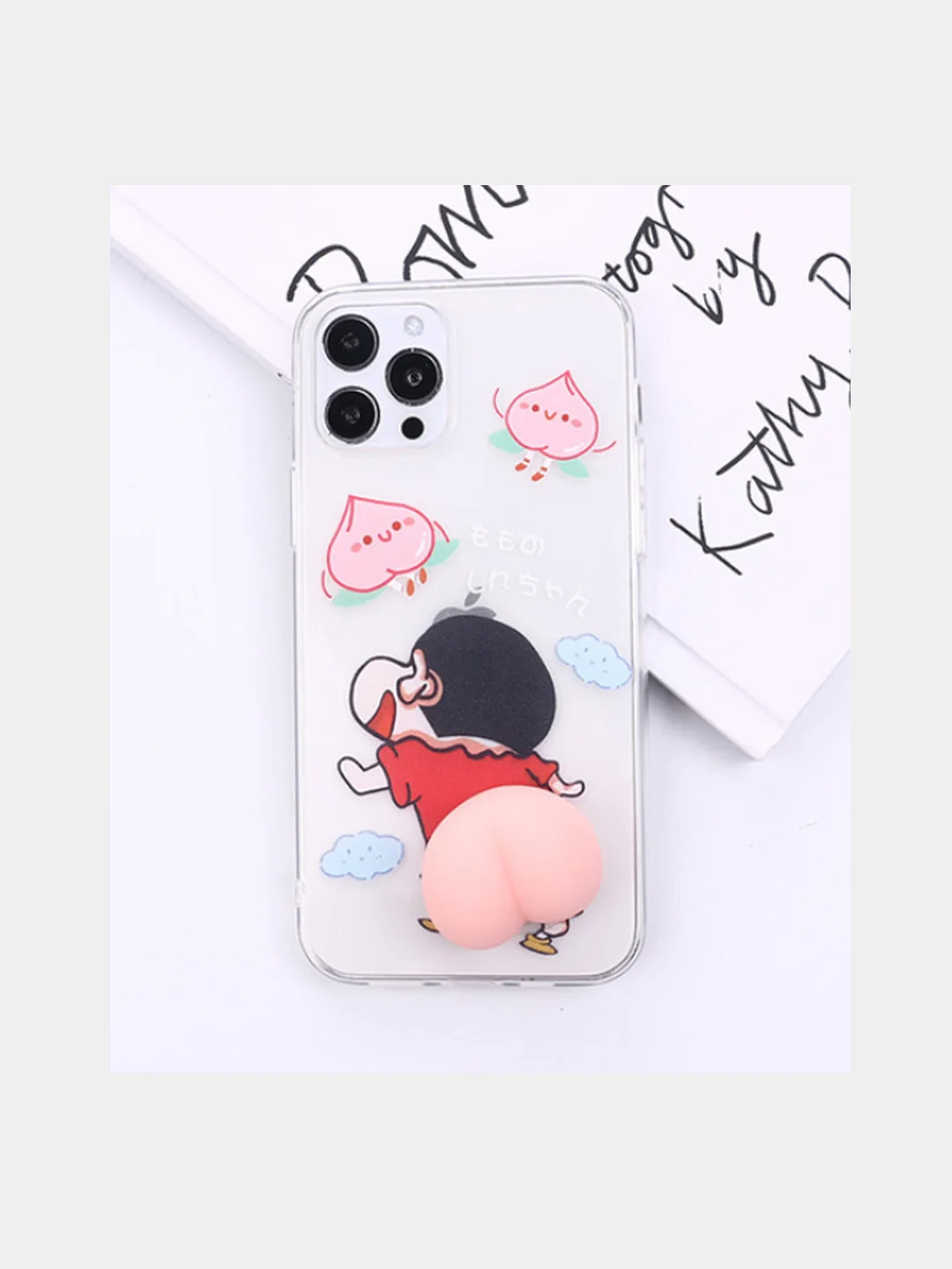 Белый чехол с антистрессом для iPhone 11 12/12Pro 7/8