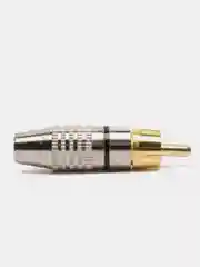 Штекер RCA тюльпан SZC-0218 RP-213 металл черный