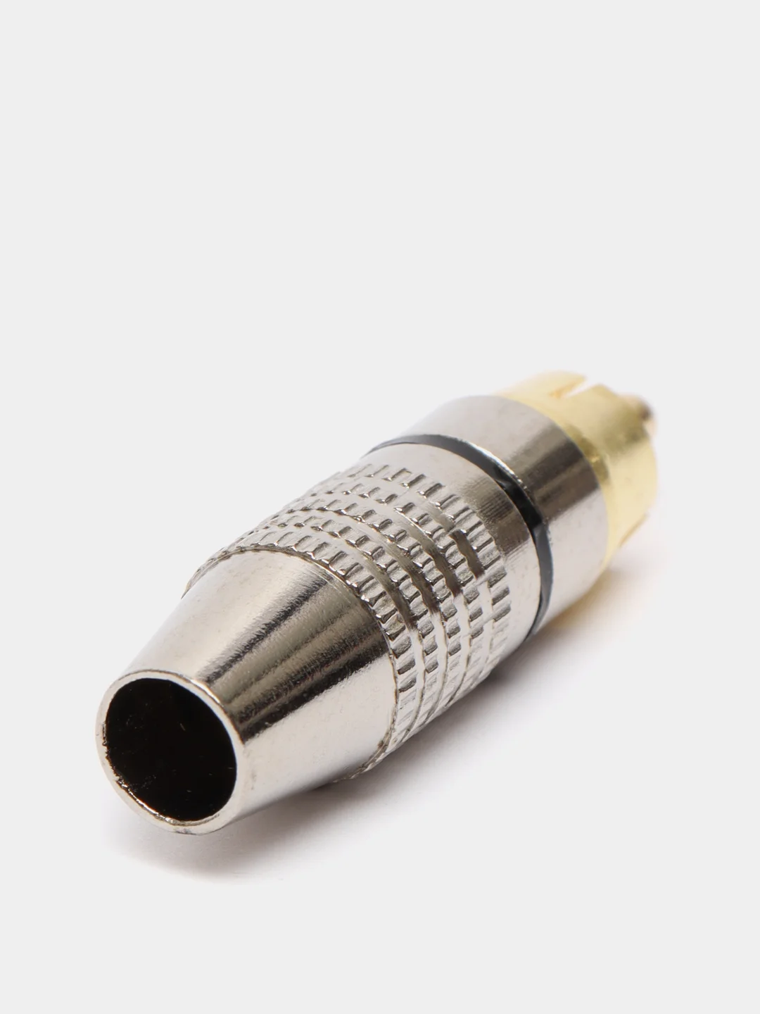 Штекер RCA тюльпан SZC-0218 RP-213 металл черный