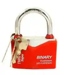Зеленый замок навесной влагозащищенный с защитой от отмычек Binary, 70 мм