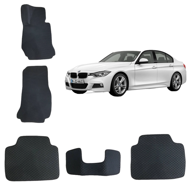 Автомобильные 3D-коврики EVA в салон для  BMW 3 (F30), 6 поколение