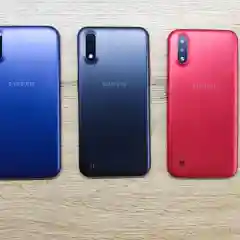 Красный задняя крышка для Samsung Galaxy A01 A015F