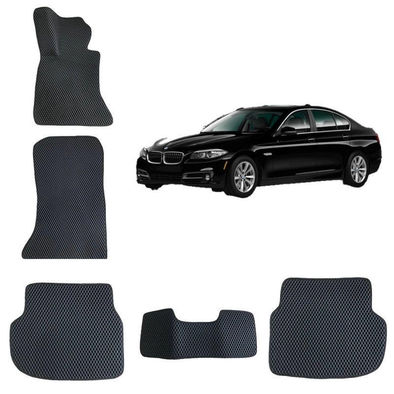 3D автомобильные EVA коврики для BMW 5 (F10) / БМВ 5 (дорестайлинг) (6 поколение)