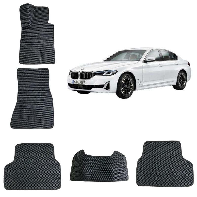 Автомобильные 3-D коврики EVA в салон для BMW 5 (G30/G31) / БМВ 5 (7 поколение)