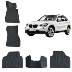 3D автомобильные EVA коврики в салон для BMW X1 (E84)/ БМВ Икс 1 (1 поколение)