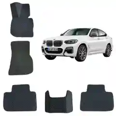 Автомобильные 3-D - коврики EVA в салон для BMW X4 (G02) / БМВ Икс 4 (2 поколение)