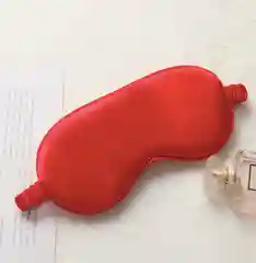 Алый двусторонняя шелковая маска для сна