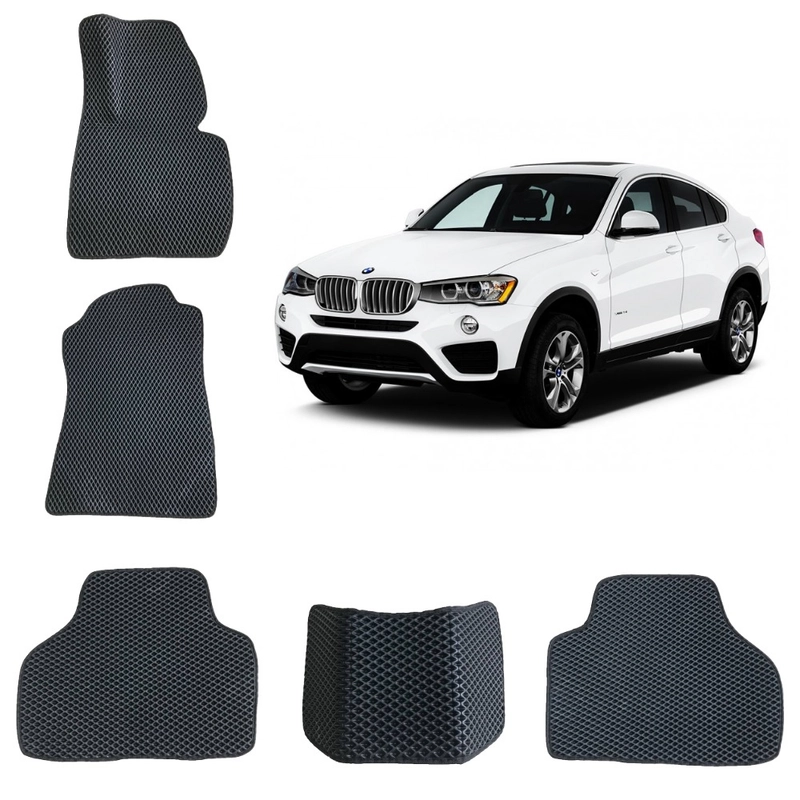 Автомобильные 3-D EVA коврики в салон для BMW X4 (F26)/БМВ Икс 4 (1 поколение)