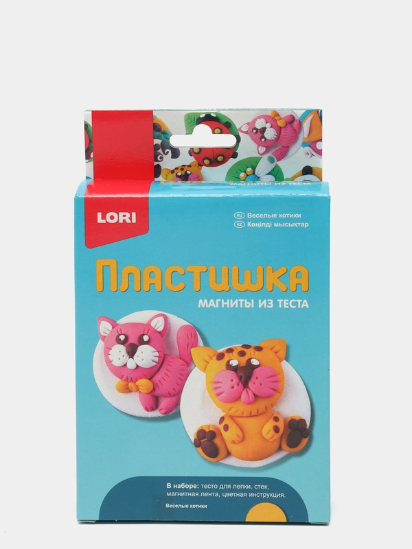 Магниты из теста Пластишка "Веселые котики"