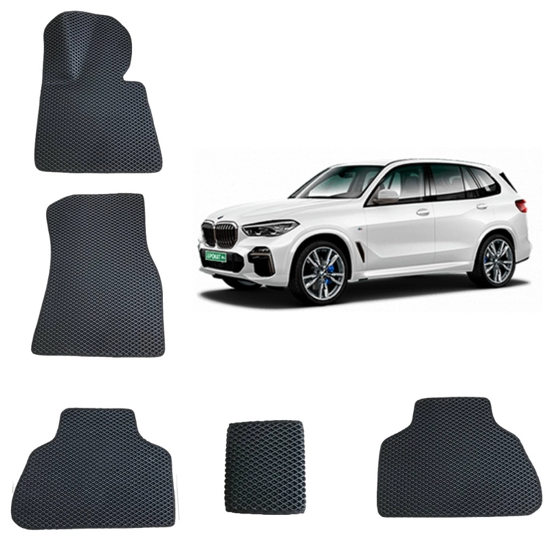 Автомобильные 3D-коврики из EVA в салон для BMW X5 (G05) / БМВ Икс 5 (4 поколение)