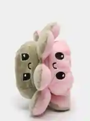 Серый меланж мягкая игрушка осьминог перевертыш