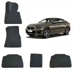 Автомобильные EVA-коврики 3D в салон для BMW X6 (G06)/БМВ Икс 6 (3 поколение)