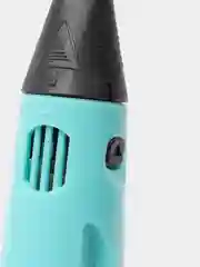 Голубой 3д ручка второго поколения 3D Pen-2, с комплектом стержней из пластика PLA