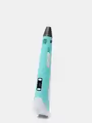Голубой 3д ручка второго поколения 3D Pen-2, с комплектом стержней из пластика PLA
