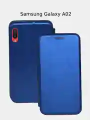 Синий чехол-книжка Samsung A02, A02S, A03, A12, A21S, A32, A42, A52, M31S, A01 / A015, A31, A41