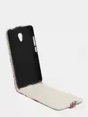 Тёмно-розовый чехол-книжка (флип) Meizu M5C