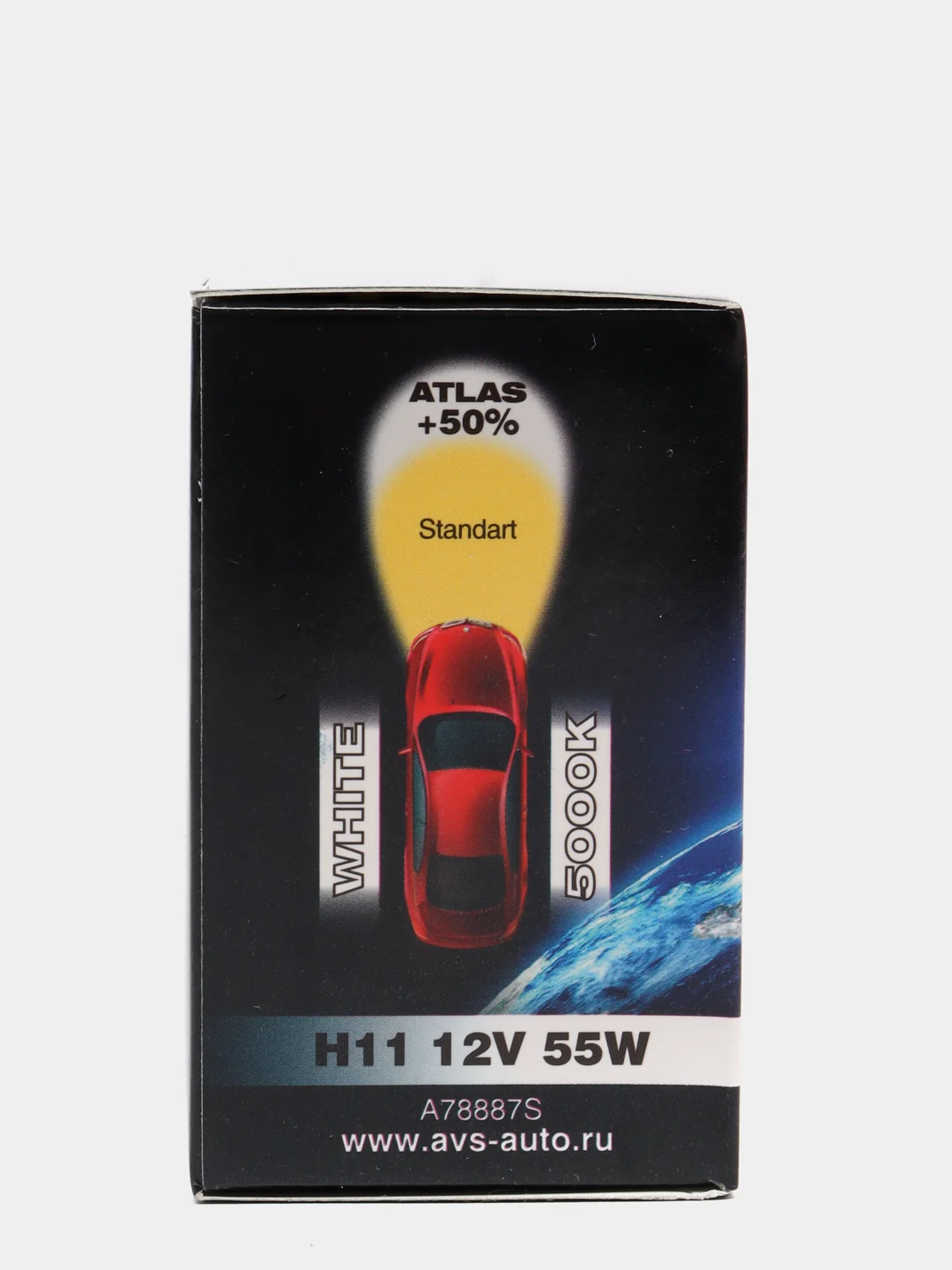 Лампа галогенная ATLAS BOX 5000К H11.12V.55W (1 шт.)