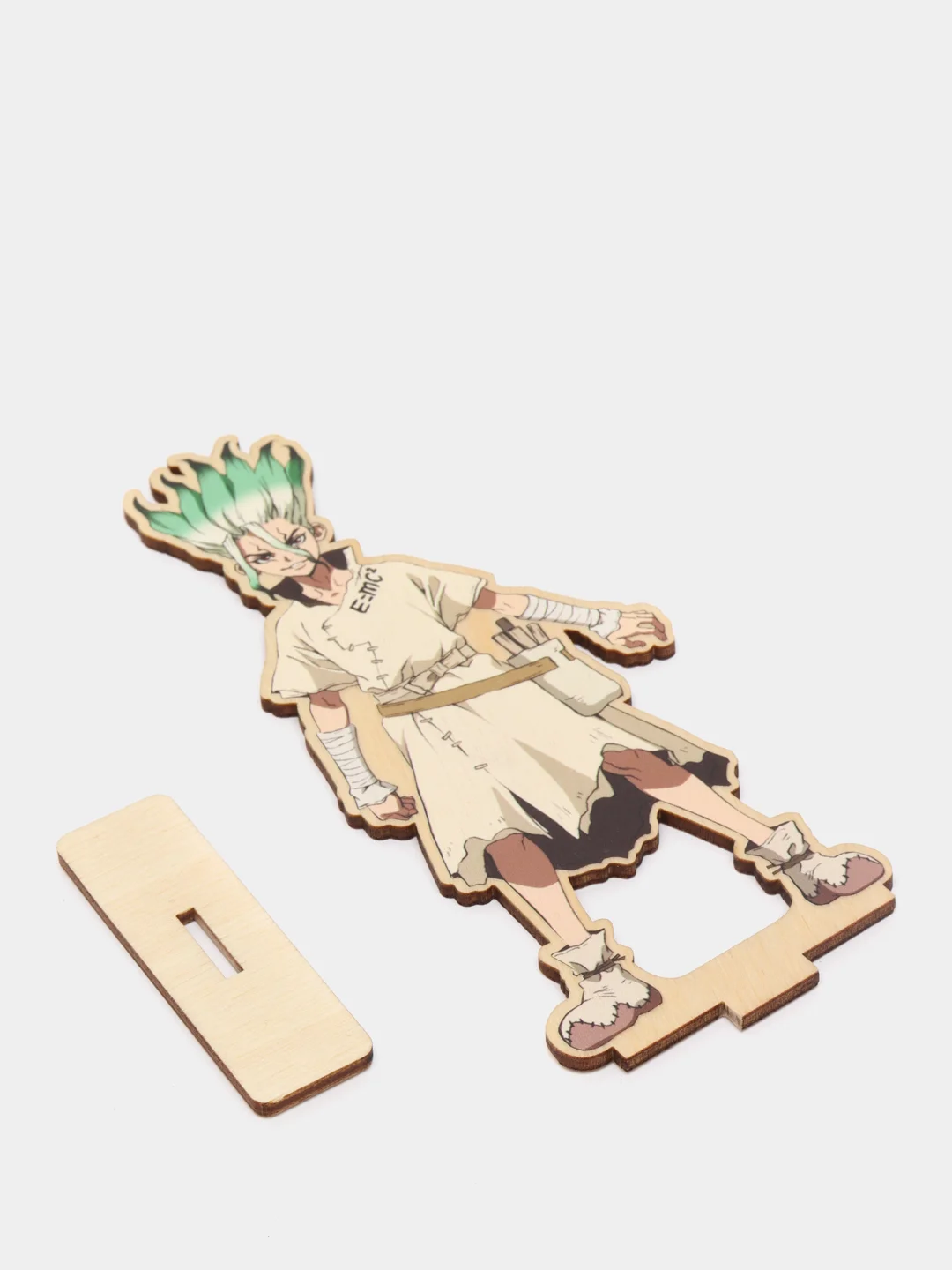 Деревянная 2д фигурка по аниме "Доктор Стоун / Dr.Stone"