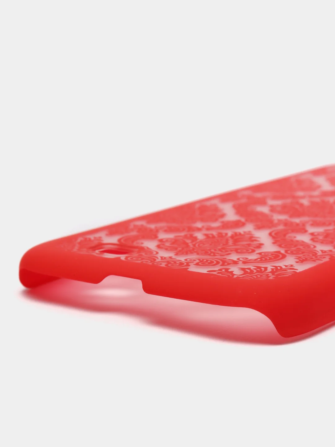 Красный чехол Samsung S4  пластиковый
