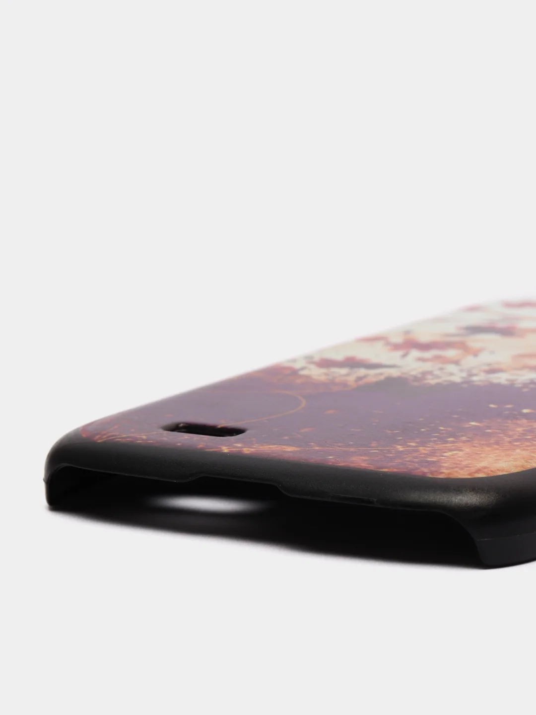 Светло-коричневый чехол Samsung S4  пластиковый