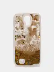 Золотой чехол Samsung S4  пластиковый