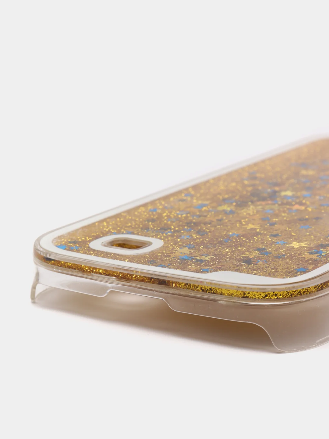 Золотой чехол Samsung S4  пластиковый