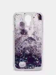 Пурпурный чехол Samsung S4  пластиковый