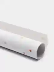 Белый подарочная упаковочная новогодняя бумага, 70 х 100 см, глянцевая, 30 видов