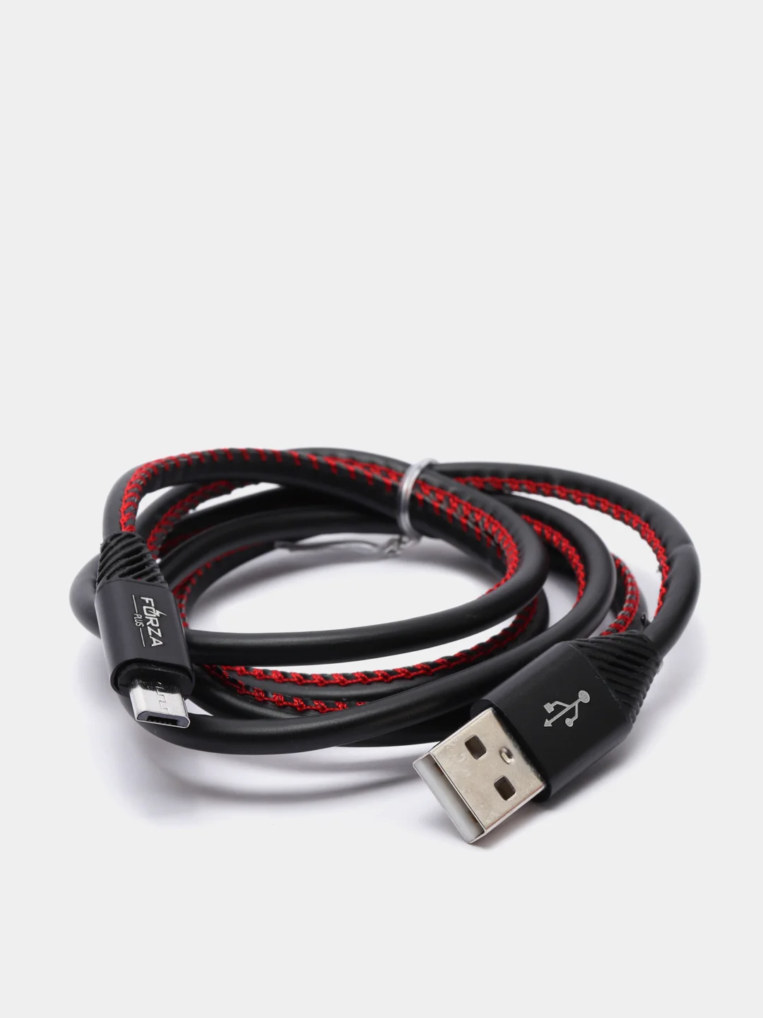 Черный кабель для зарядки и передачи данных USB-microUsb, 1 м, 2А