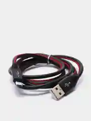 Черный кабель для зарядки и передачи данных USB-microUsb, 1 м, 2А
