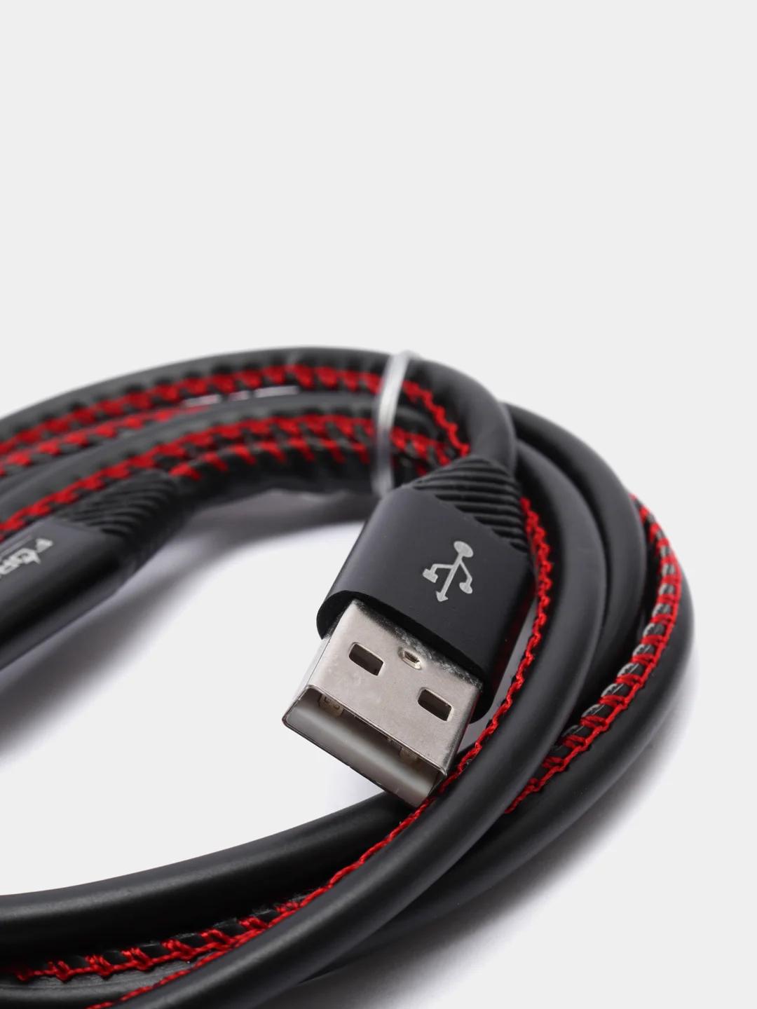 Черный кабель для зарядки и передачи данных USB-microUsb, 1 м, 2А