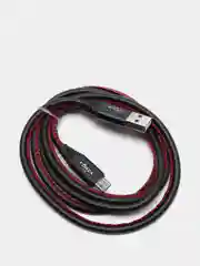 Черный кабель для зарядки и передачи данных USB-microUsb, 1 м, 2А