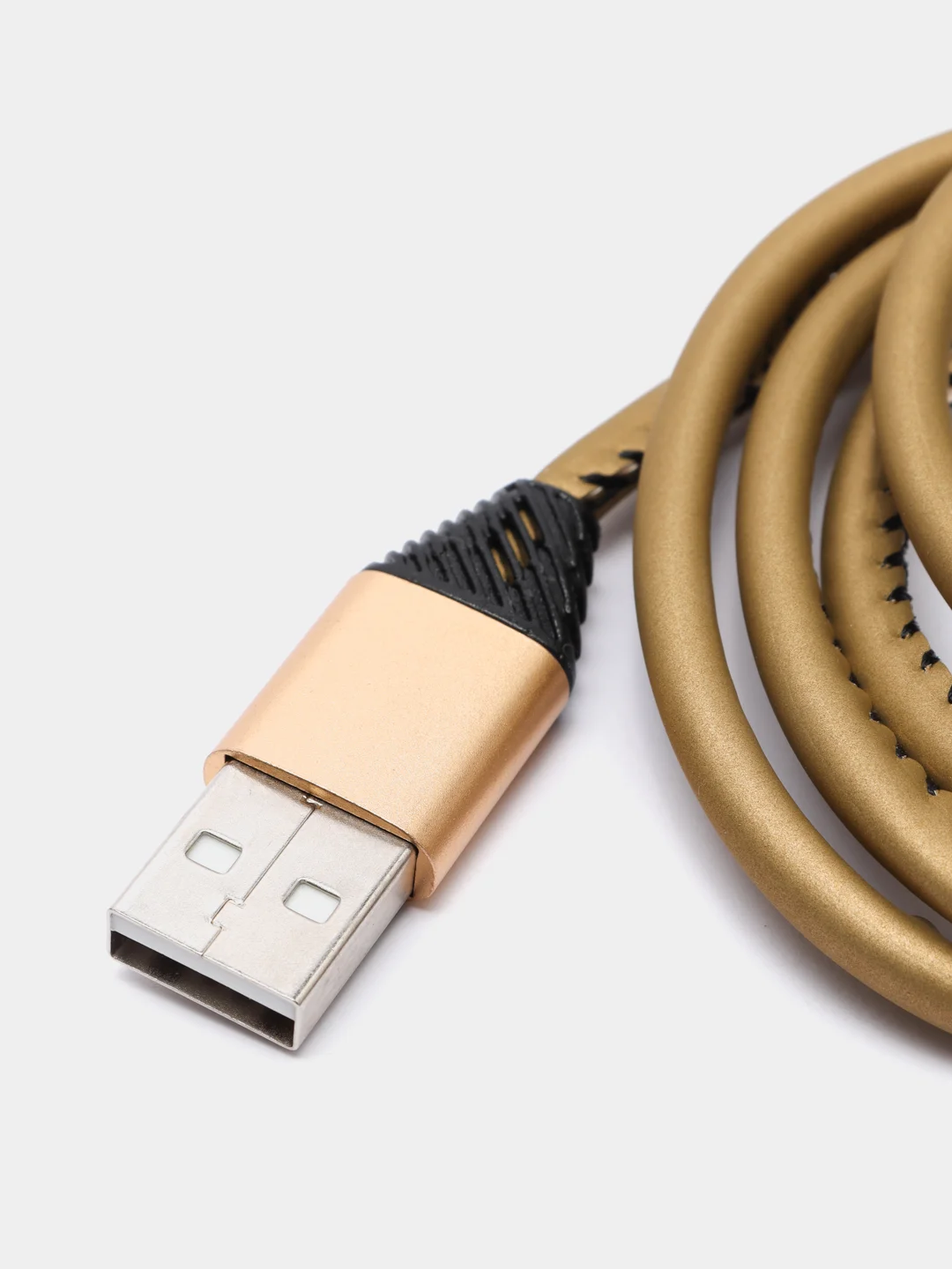 Золотой кабель для зарядки и передачи данных USB-microUsb, 1 м, 2А