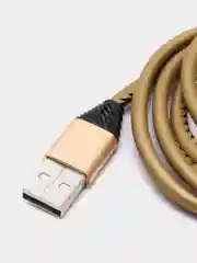 Золотой кабель для зарядки и передачи данных USB-microUsb, 1 м, 2А