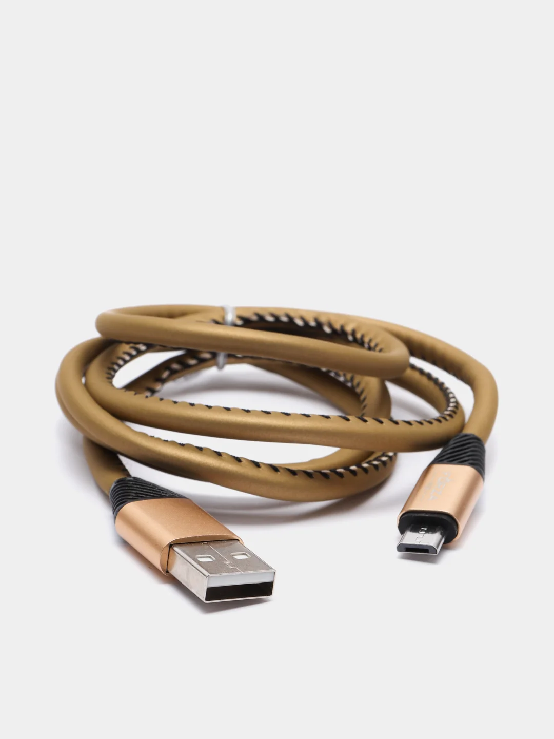 Золотой кабель для зарядки и передачи данных USB-microUsb, 1 м, 2А