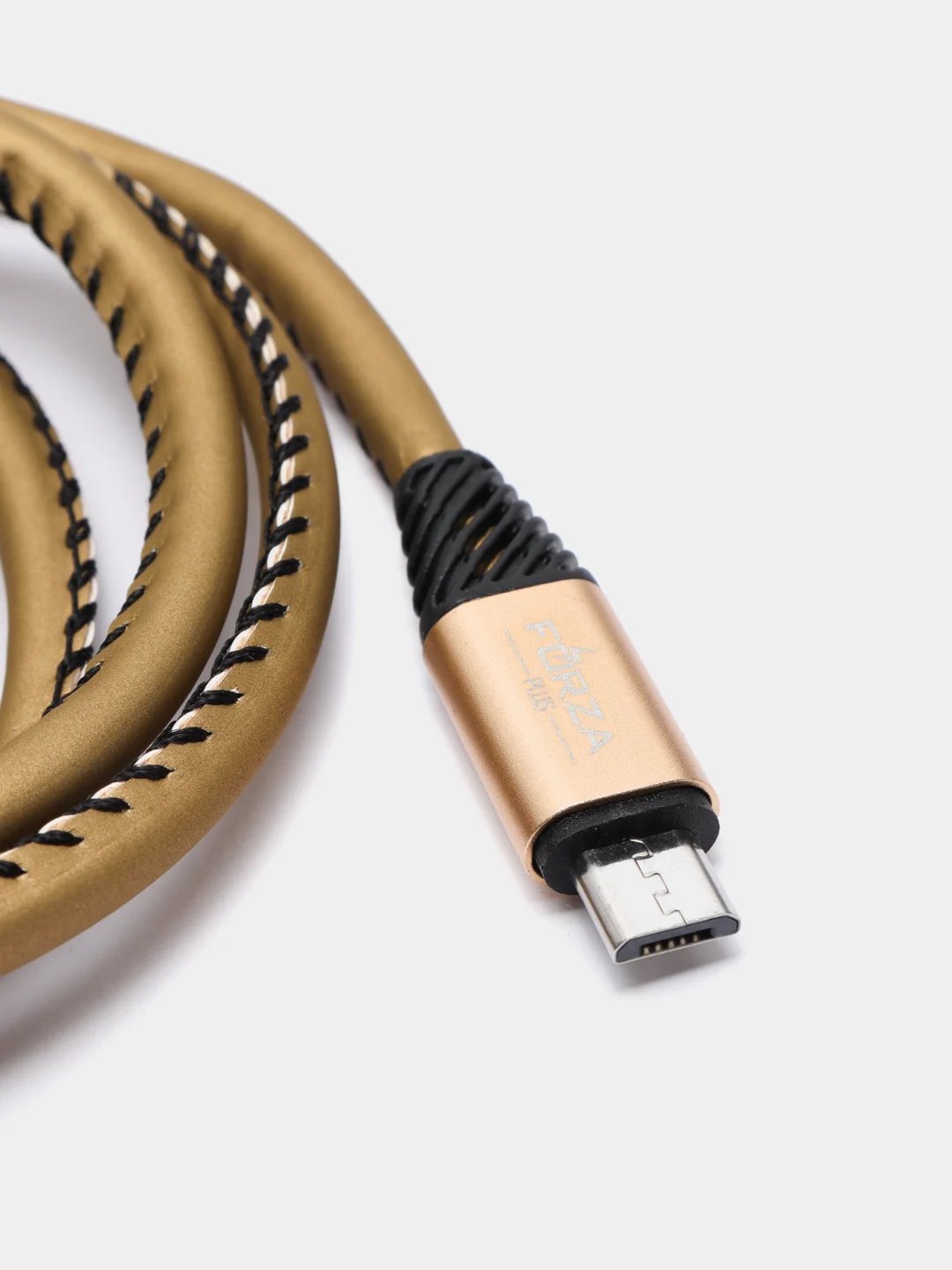 Золотой кабель для зарядки и передачи данных USB-microUsb, 1 м, 2А