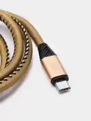Золотой кабель для зарядки и передачи данных USB-microUsb, 1 м, 2А