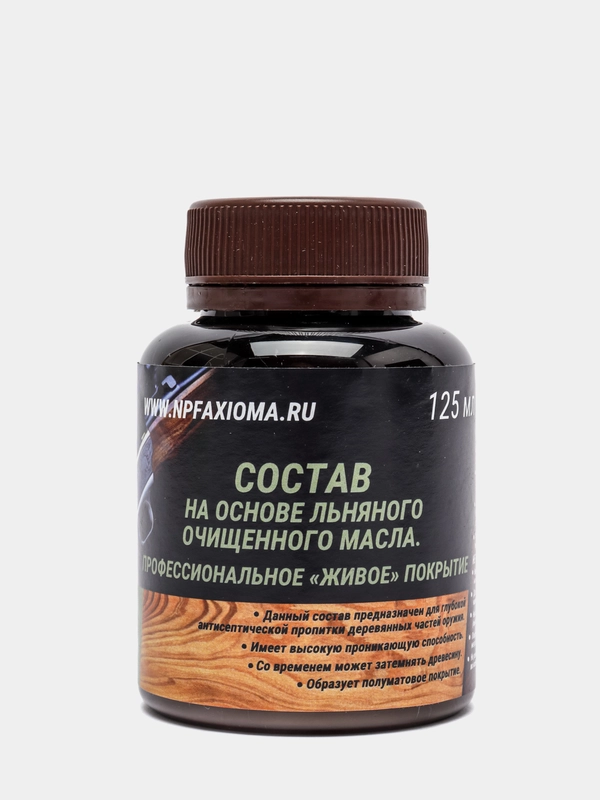 СОСТАВ НА ОСНОВЕ ЛЬНЯНОГО ОЧИЩЕННОГО МАСЛА. ПРОФЕССИОНАЛЬНОЕ ЖИВОЕ ПОКРЫТИЕ