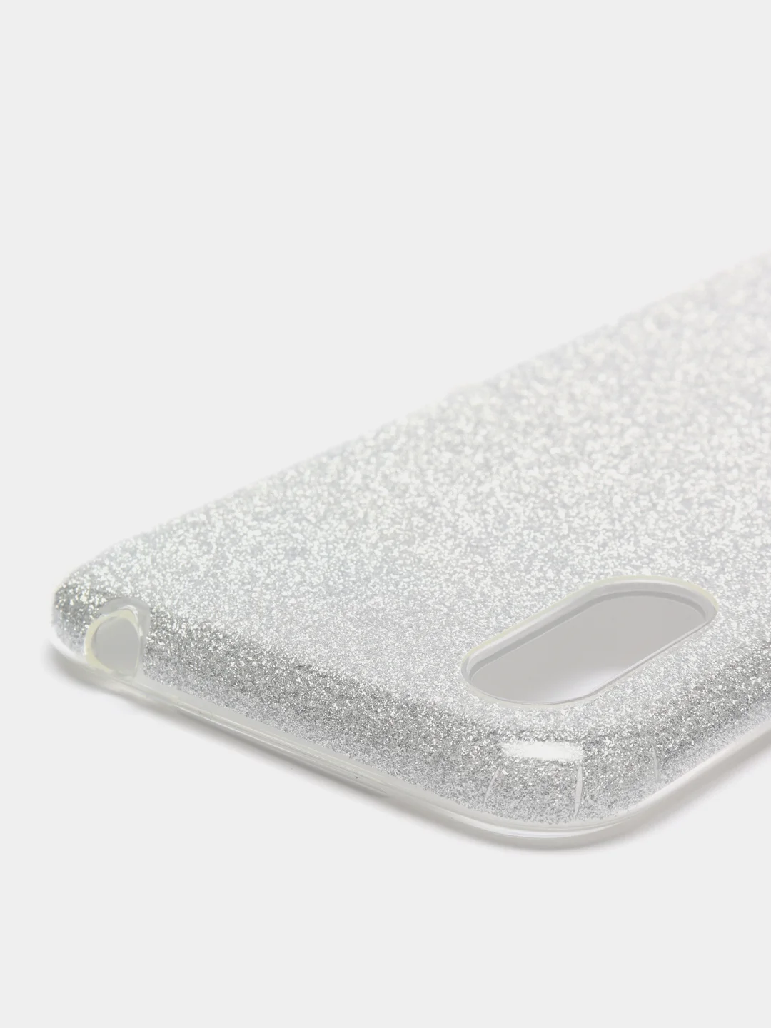 Серебряный чехол блестящий Samsung A01 / M01