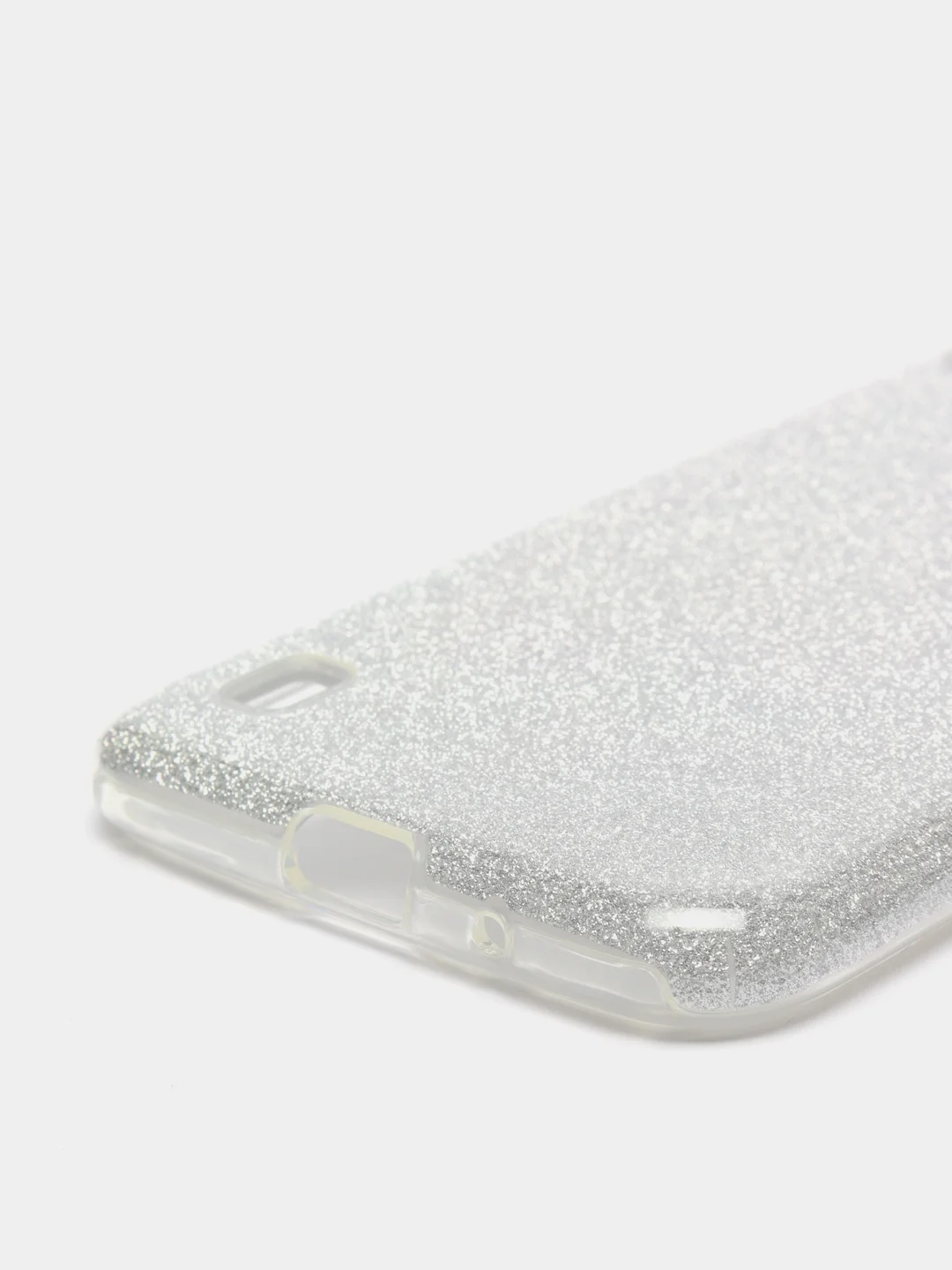 Серебряный чехол блестящий Samsung A01 / M01