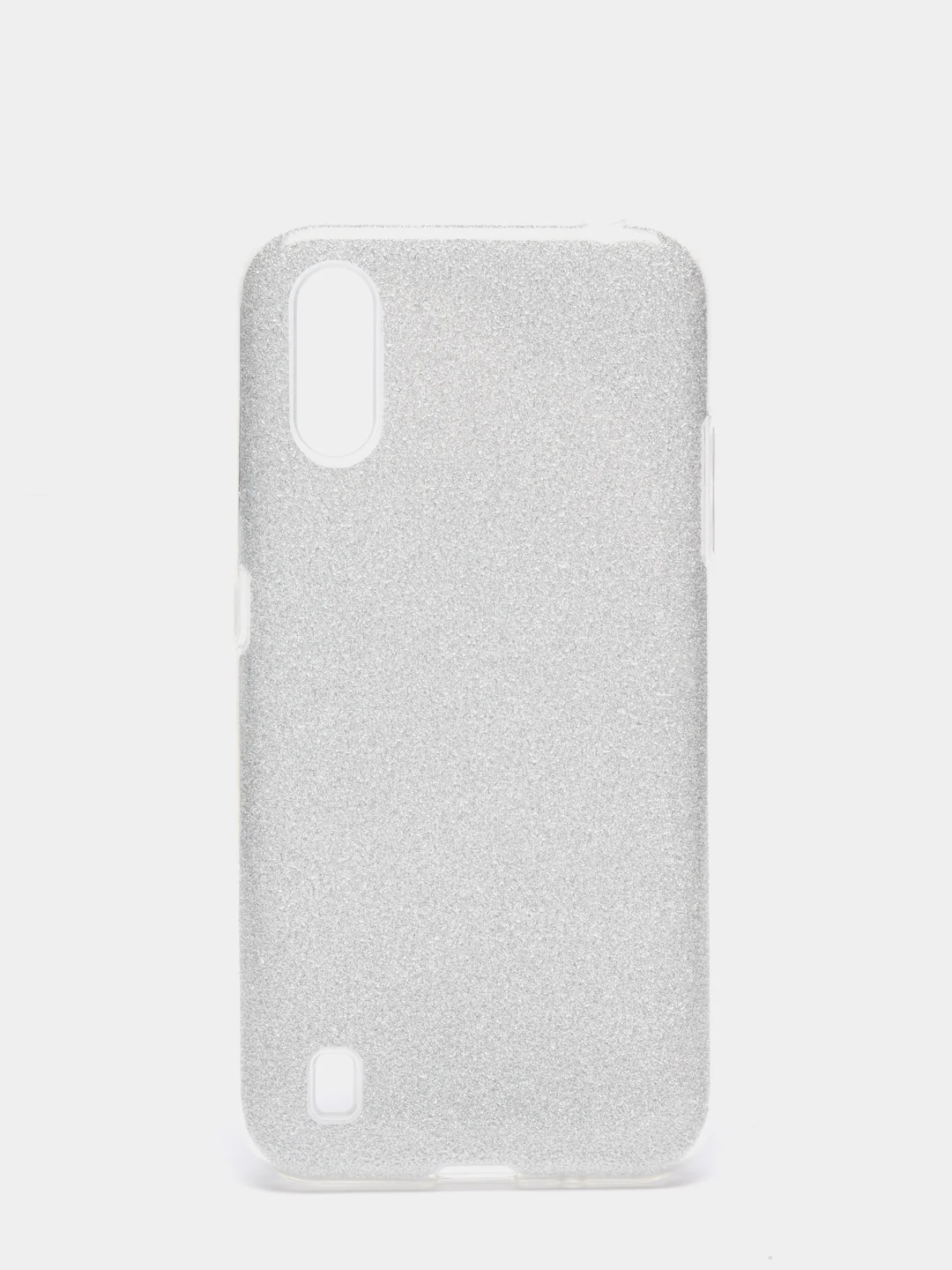 Серебряный чехол блестящий Samsung A01 / M01