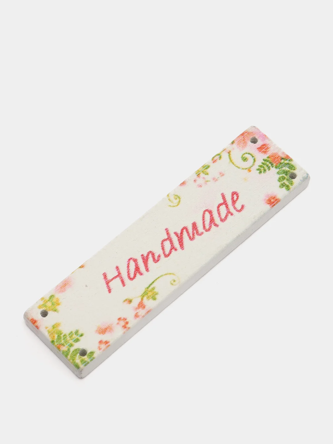Бирка Hand Made набор 2шт. дерево 6,3х1,7см, для изделий ручной работы