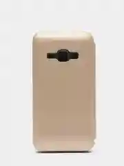Золотой чехол книжка SAMSUNG J1 2016 / J120
