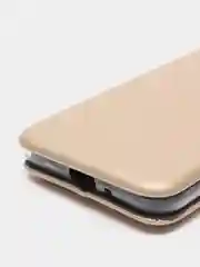 Золотой чехол книжка SAMSUNG J1 2016 / J120