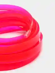 Розовый светодиодная неоновая лента для салона автомобиля, гибкая LED лента