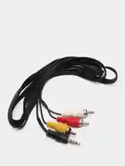 Кабель соединительный 3.5 Jack (M) - 3 x RCA(M) Тюльпаны - аукс, 1,5 метра